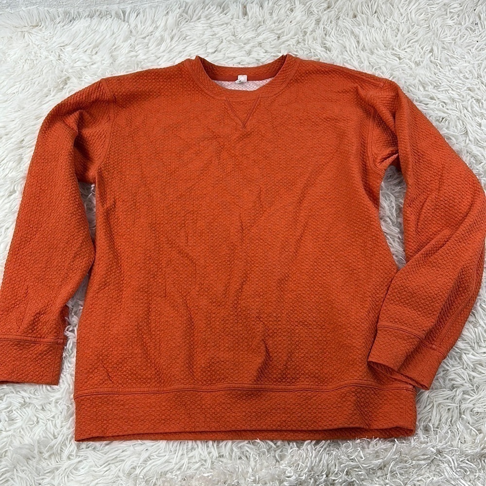 Lululemon All Yours Crew *Bubble Dot Heathered Brick / White - Picture 1 of 6